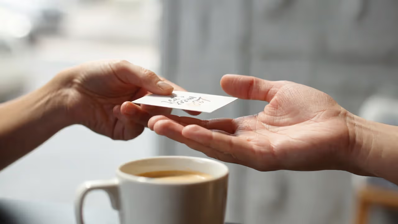 Exchanging contact details to stay connected